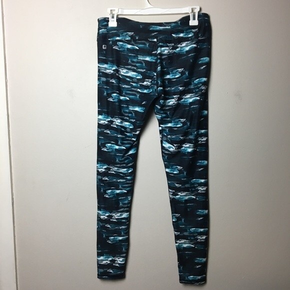 Fabletics Mid Rise Cirrus Print Powerhold Leggings Size Small - Picture 4 of 7